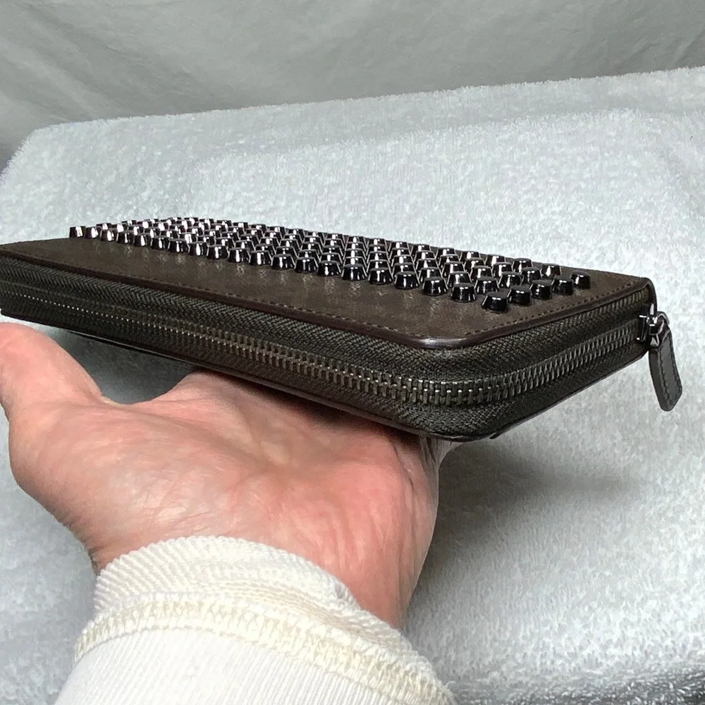 NWT - Michael Kors Men's Studded Wallet - Jet Set Tech Zip Around